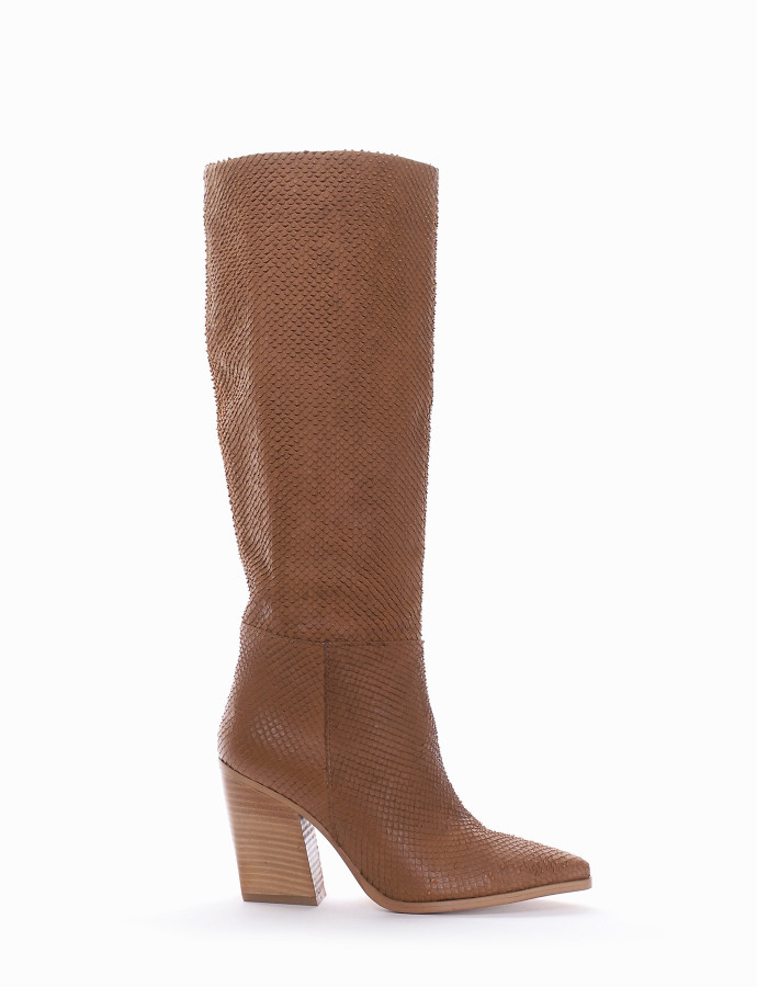Alexis Heeled Boots in Nude - FINAL SALE | böhme