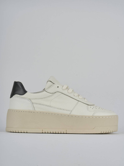 Sneakers pelle bianco