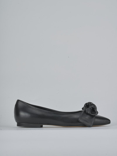 Ballerine tacco 1cm pelle nero