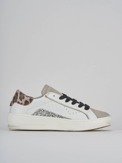 Sneakers pelle bianco