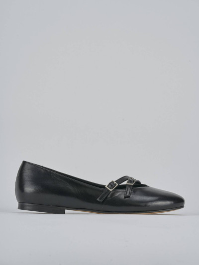 Ballerine tacco 1cm pelle nero