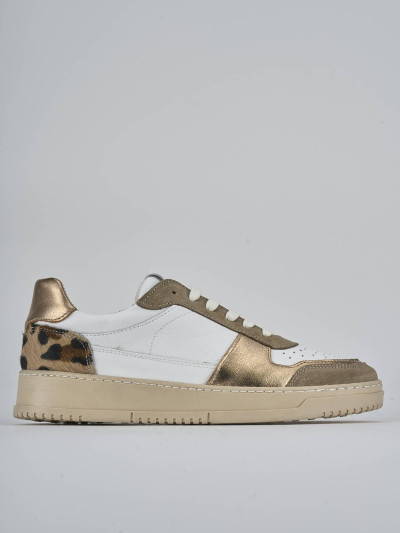 Sneakers pelle bronzo