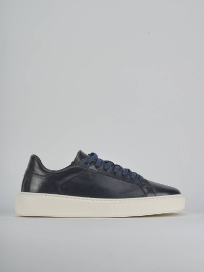 Sneakers pelle blu