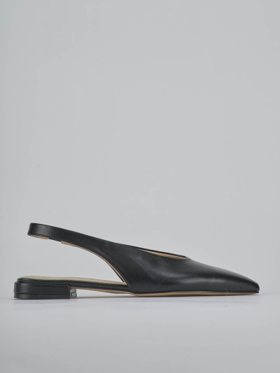 Ballerine tacco 1cm pelle nero