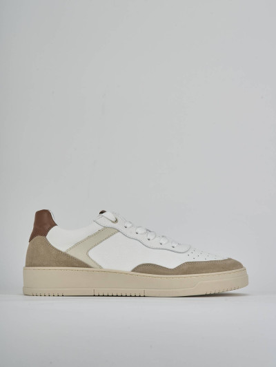 Sneakers pelle bianco