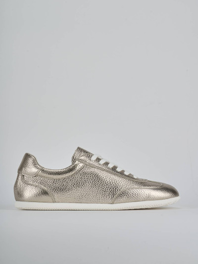 Sneakers pelle oro