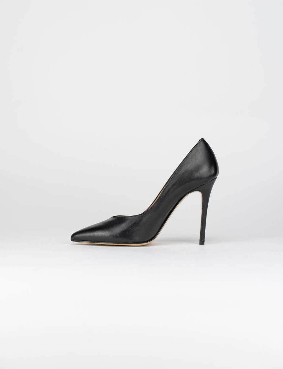 Pumps heel 10 cm black leather