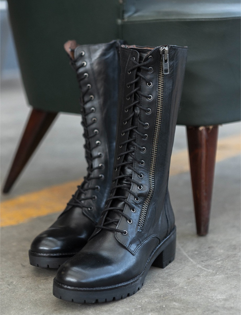 Designer Women Combat Boots Thick Heels Martin Ankle Booties Genuine  Leather Combated Boot Ladies Winter Platform Shoes Box From Dudu008, $99.66  | DHgate.Com