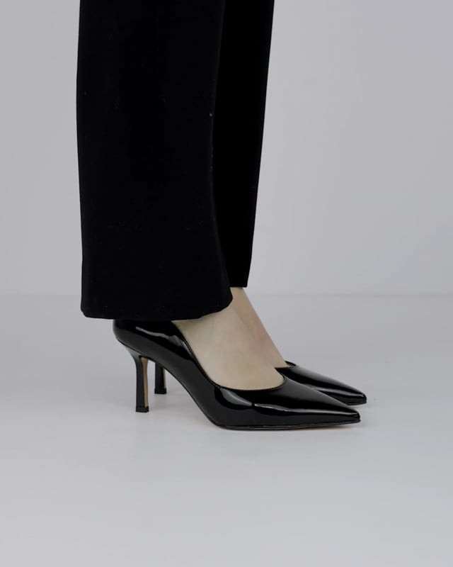 Pumps heel 8 cm black patent