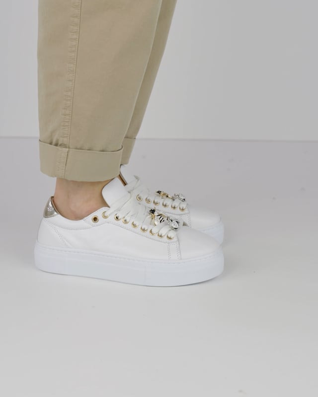 Sneakers pelle bianco