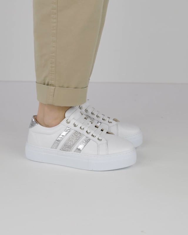 Sneakers pelle bianco