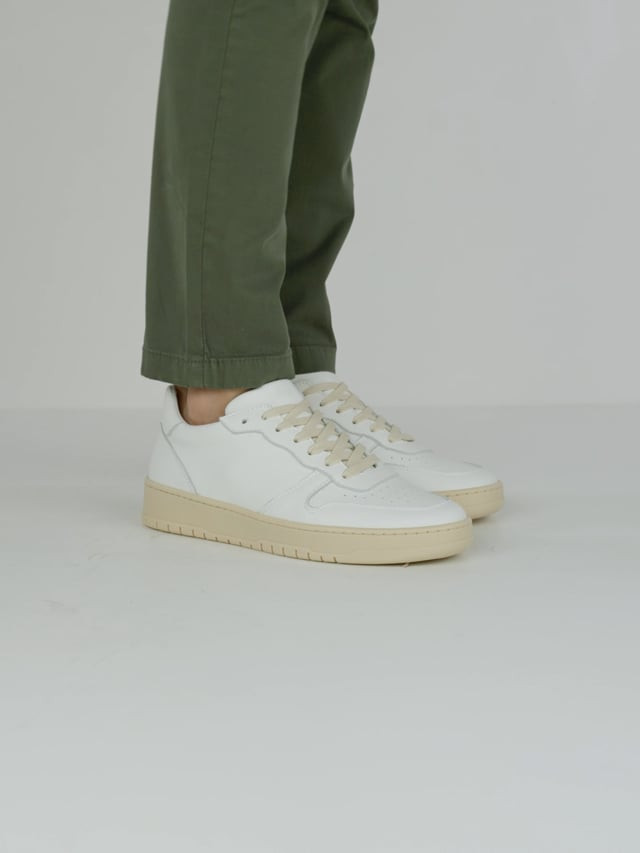 Sneakers pelle bianco