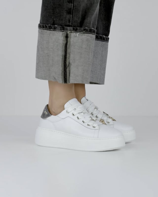 Sneakers pelle bianco