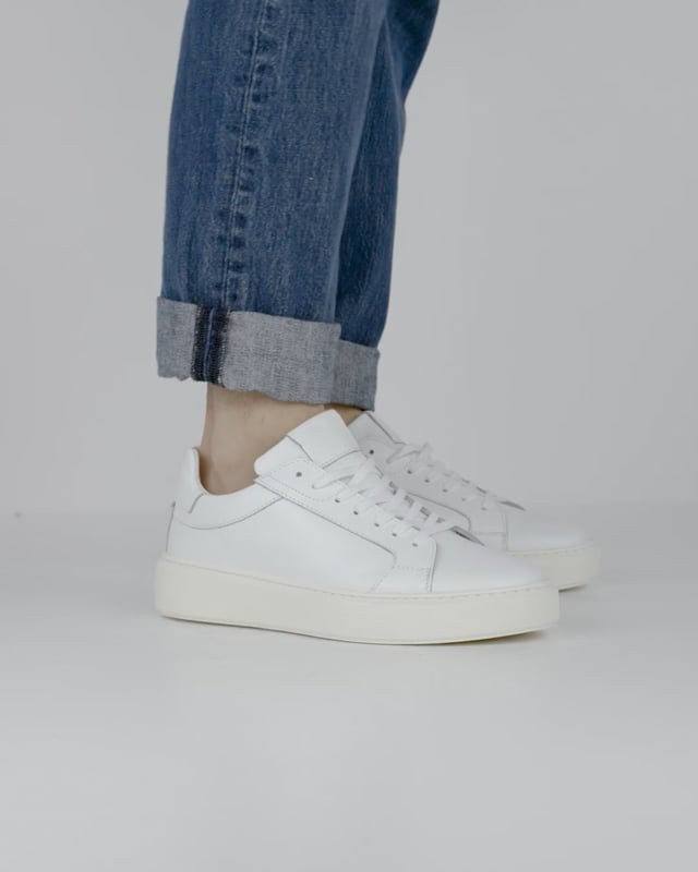 Sneakers pelle bianco