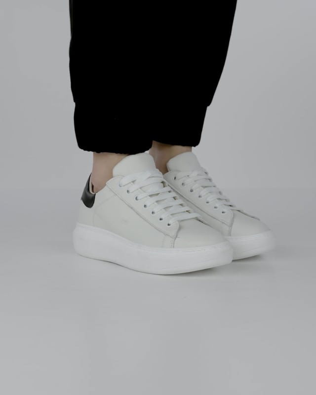 Sneakers pelle bianco