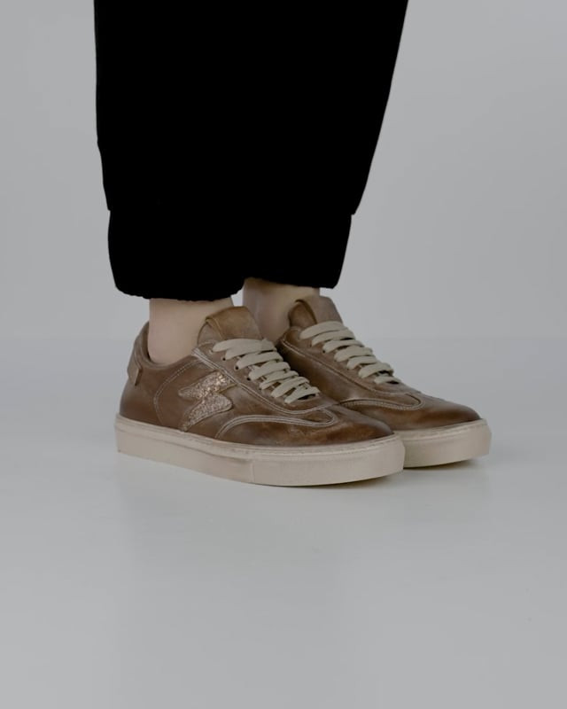 Sneakers pelle marrone