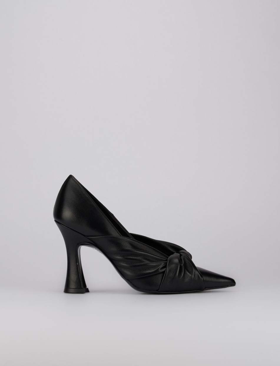 Pumps heel 9 cm black leather