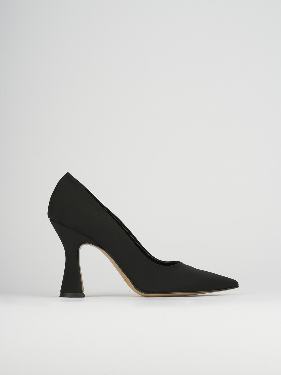 Pumps heel 10 cm black licra