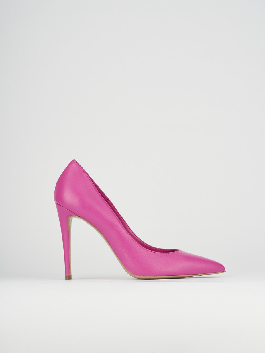 Pumps heel 10 cm pink leather