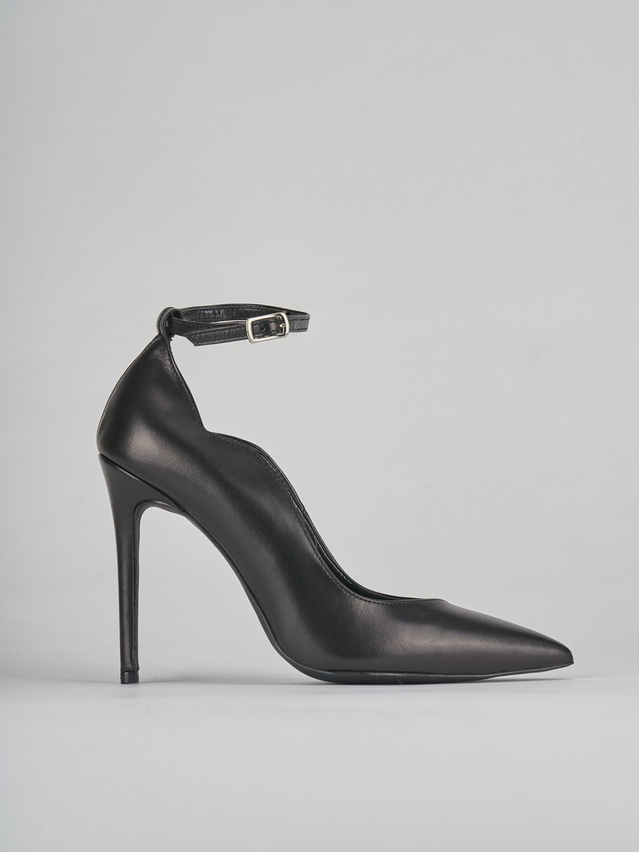 Pumps heel 10 cm black leather