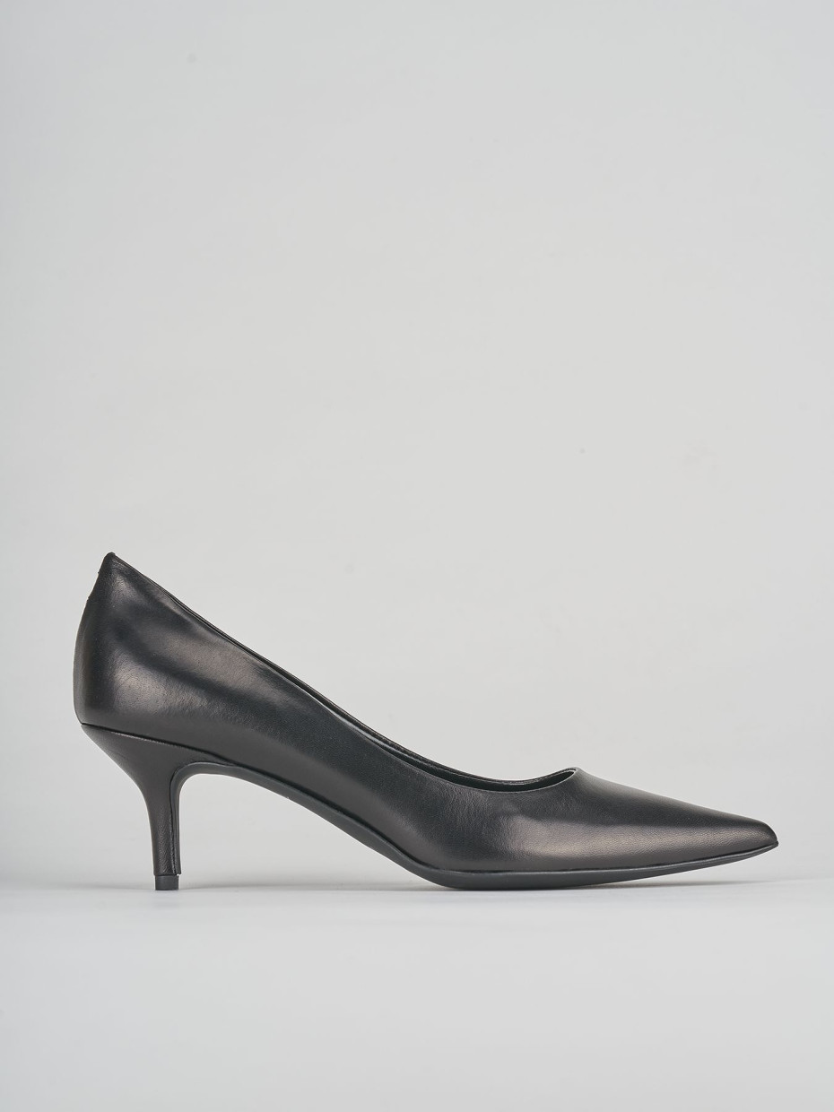 Pumps heel 7 cm black leather