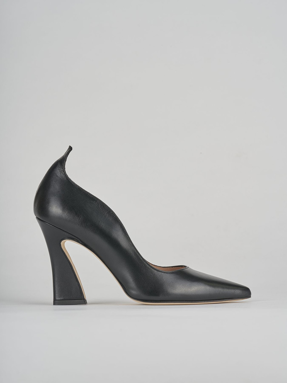 Pumps heel 9 cm black leather