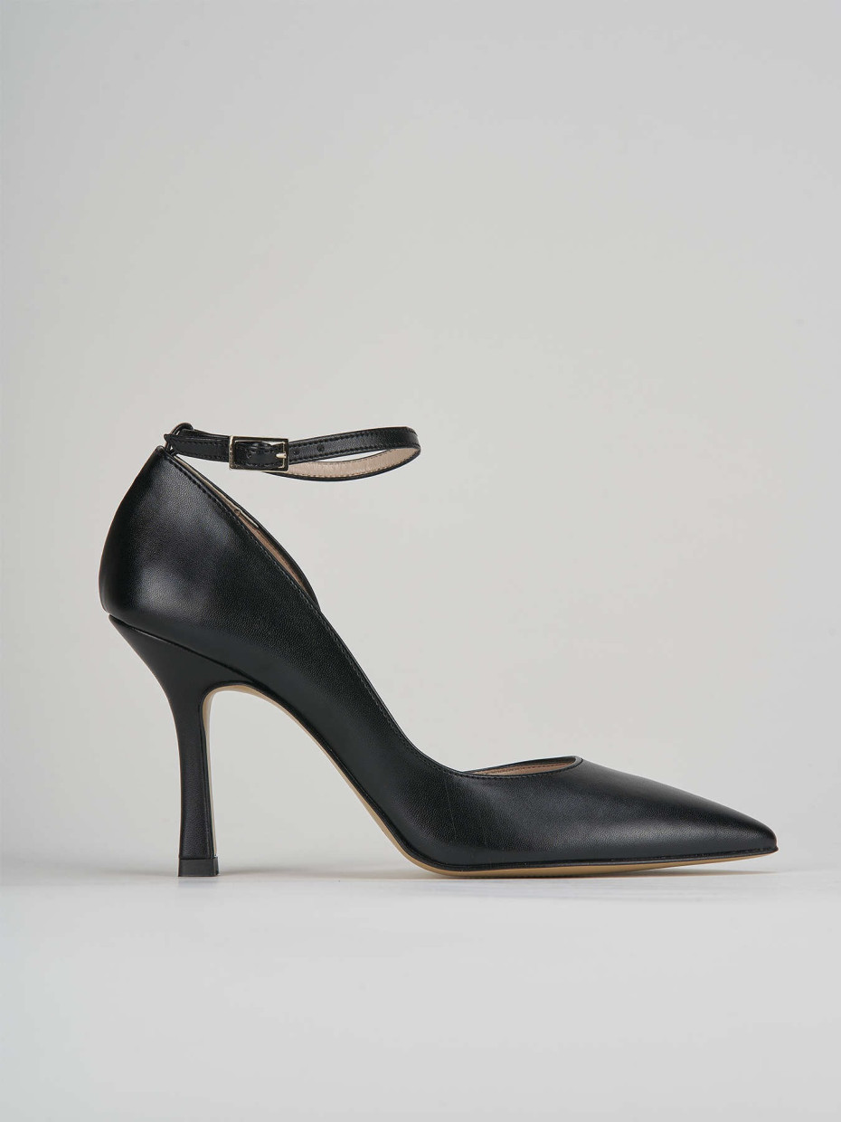 Pumps heel 9 cm black leather