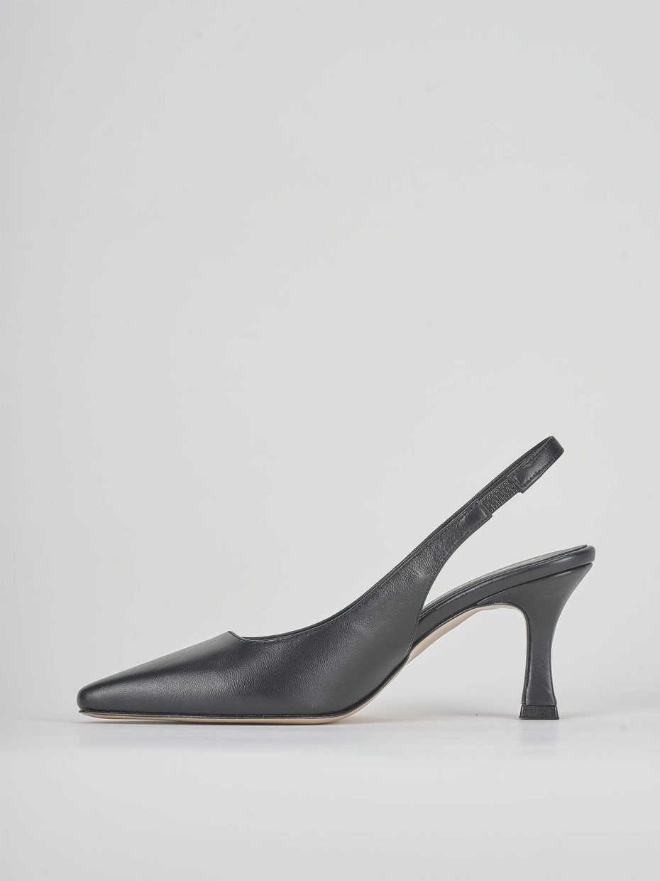 Pumps heel 7 cm black leather