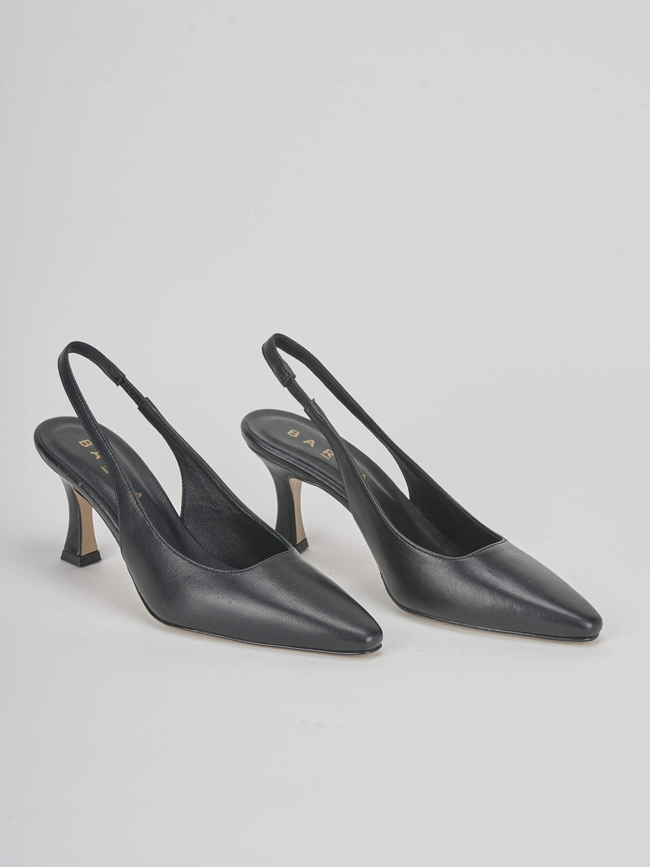 Pumps heel 7 cm black leather