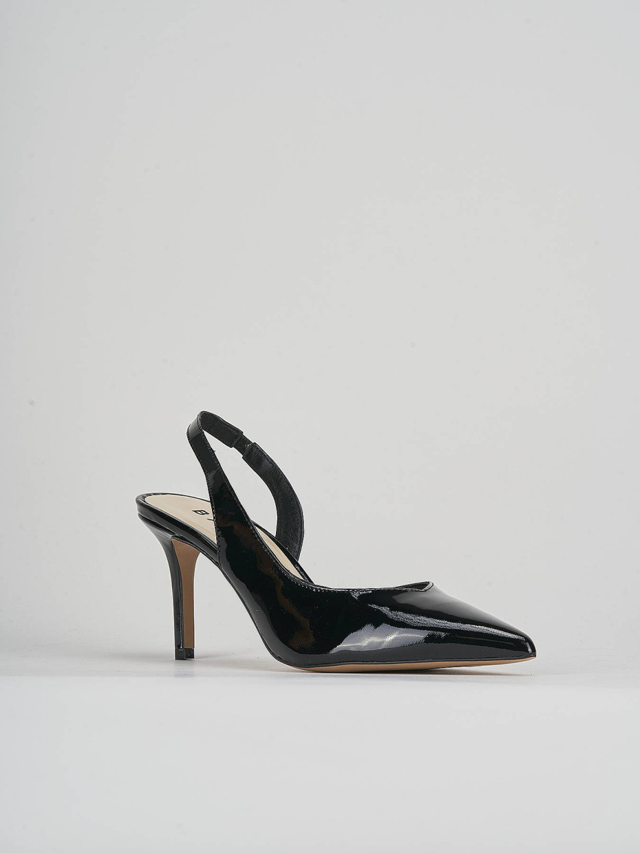 Pumps heel 7 cm black patent