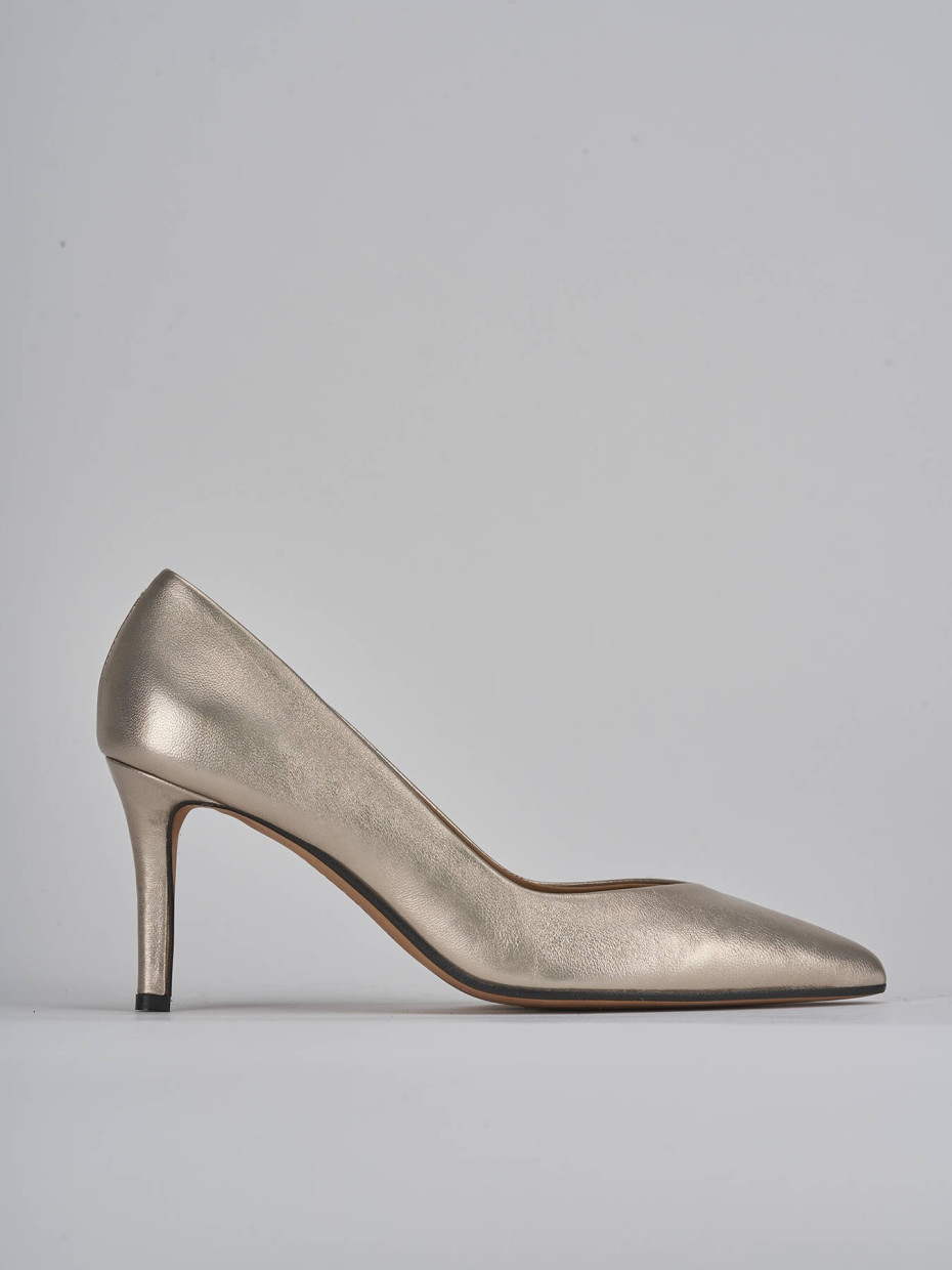 Pumps heel 7 cm gold laminated