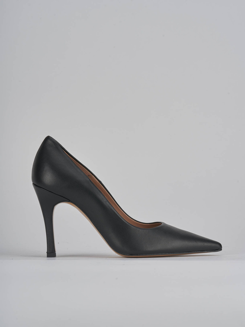 Pumps heel 9 cm black leather