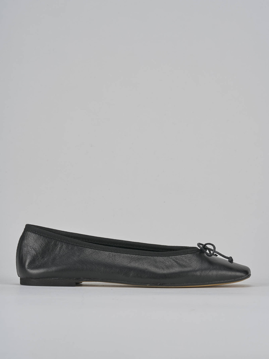 Ballerine tacco 1cm pelle nero