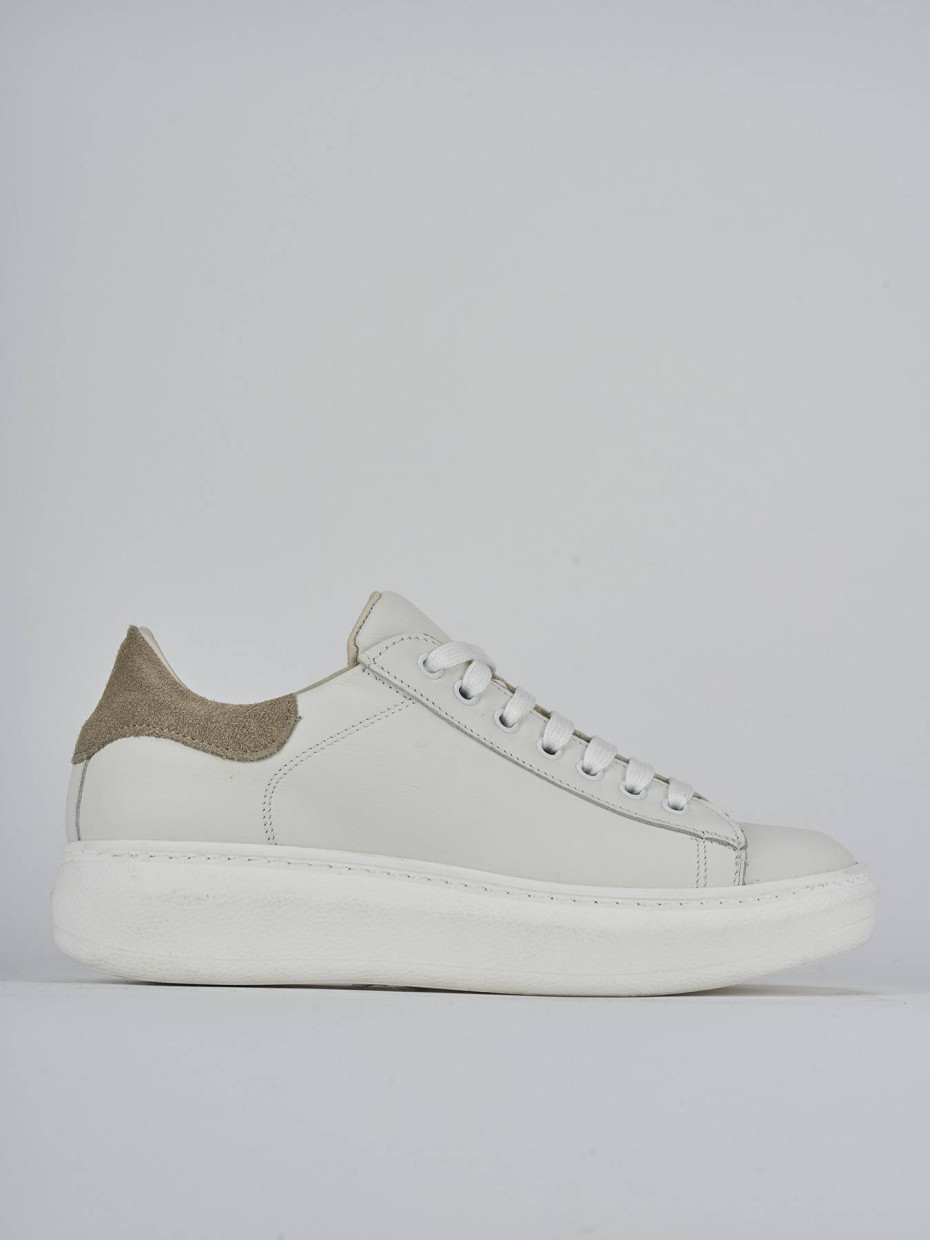 Sneakers pelle bianco