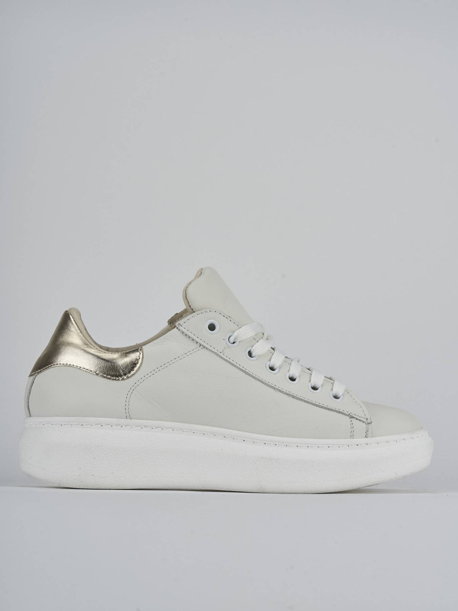 Sneakers pelle bianco