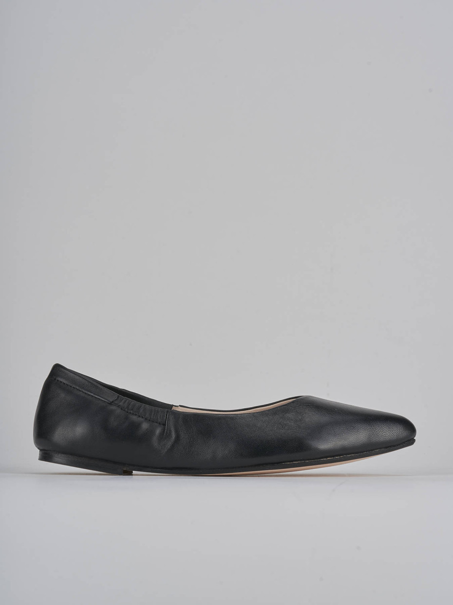 Ballerine tacco 1cm pelle nero