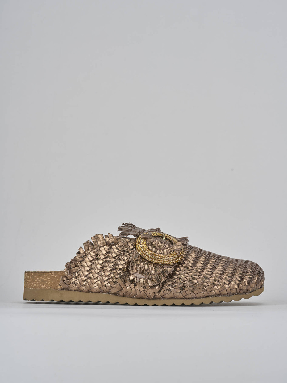 Sabot pelle bronzo