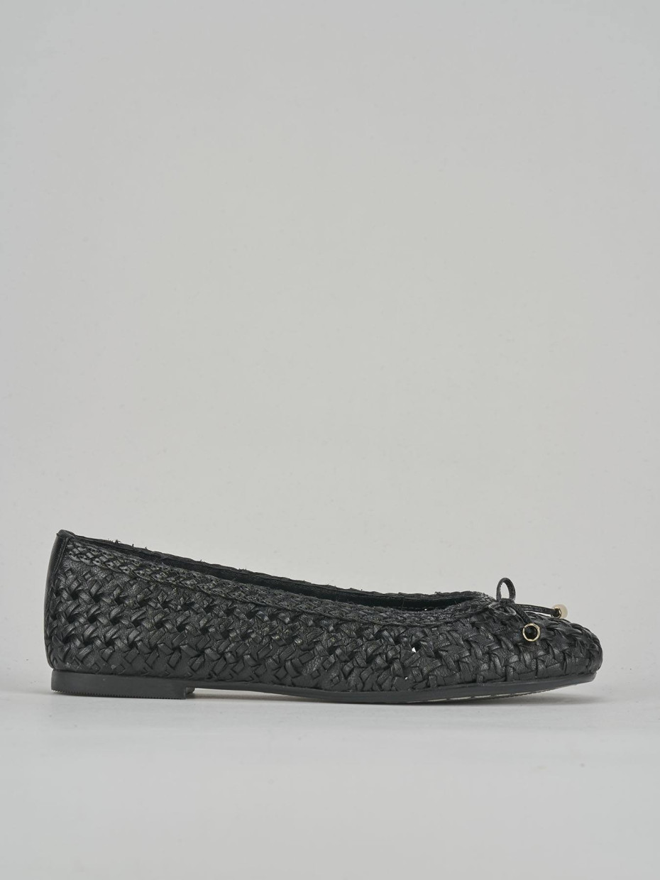 Ballerine tacco 1cm pelle nero