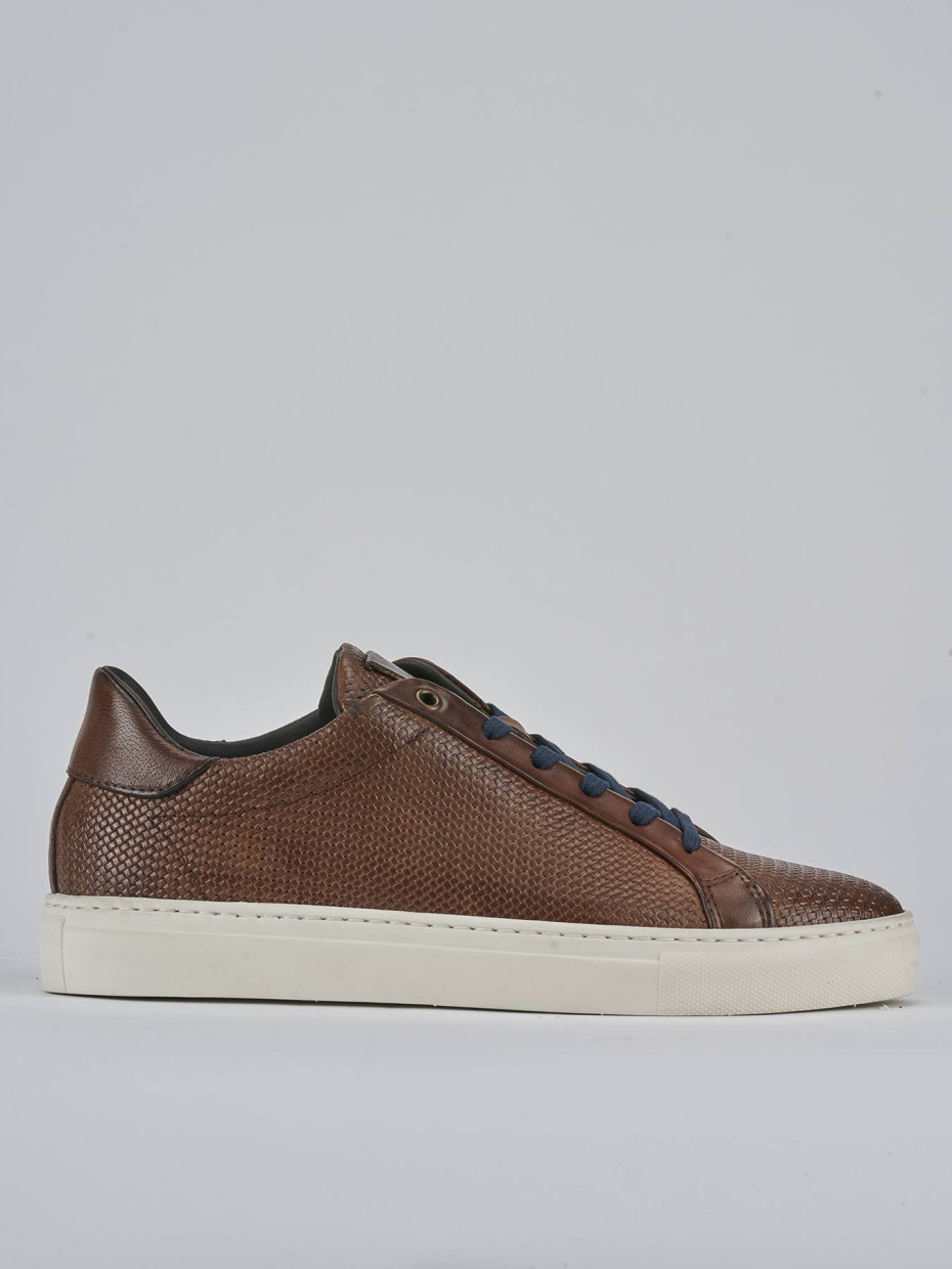 Sneakers pelle marrone