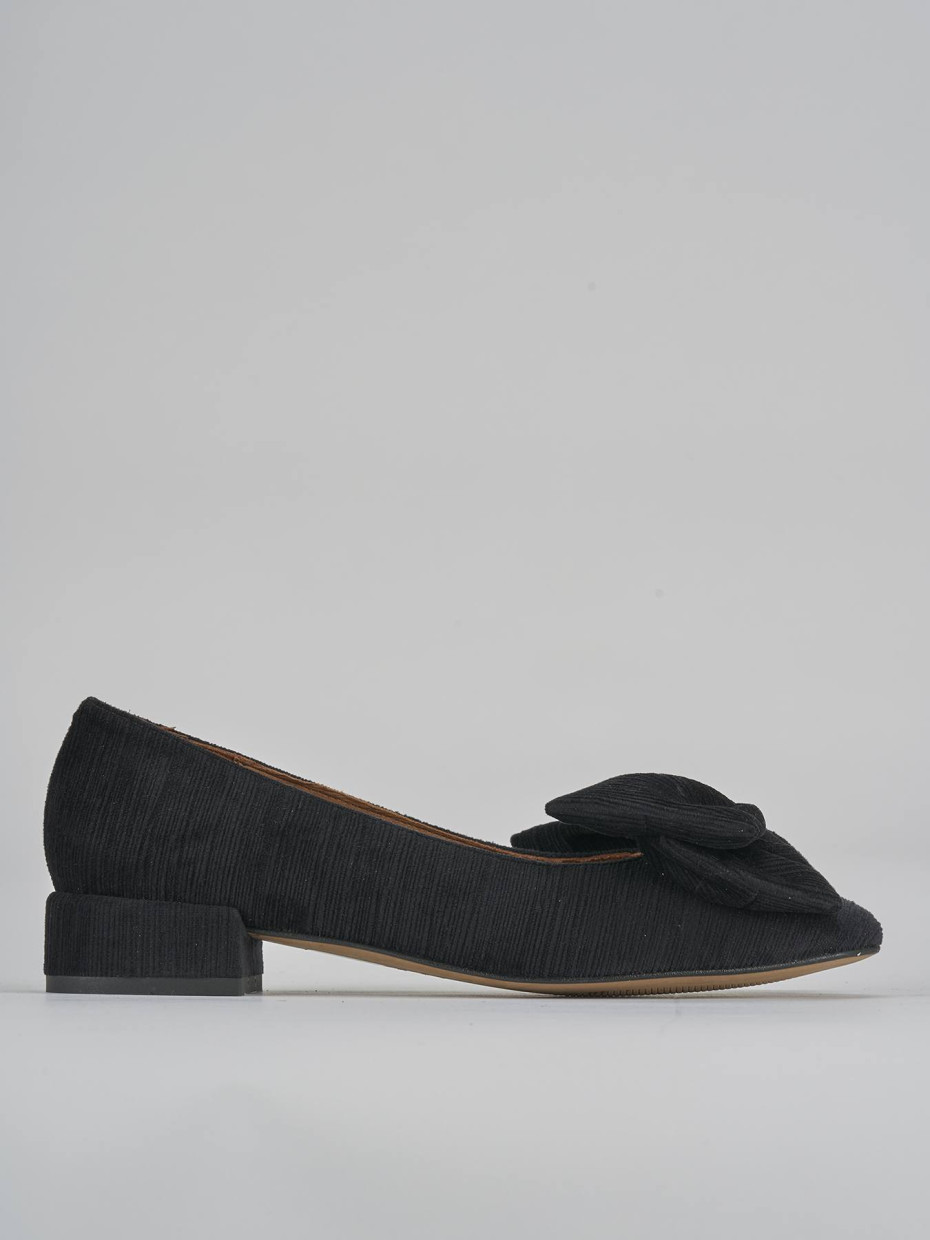 Ballerine tacco 2cm pelle nero