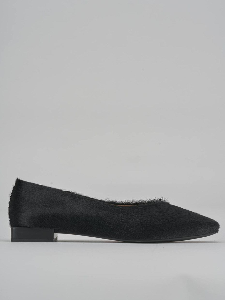 Ballerine tacco 1cm pelle nero