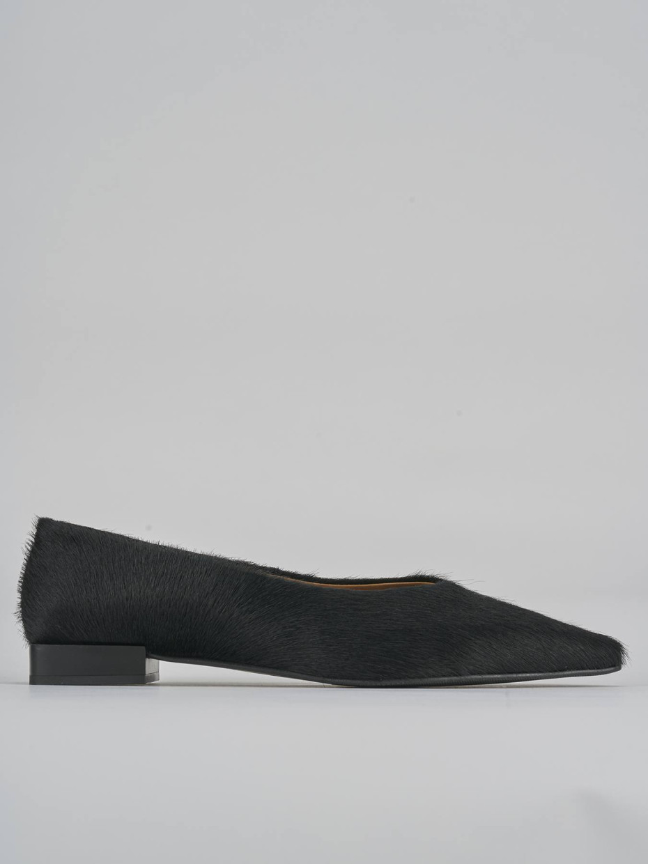 Ballerine tacco 1cm pelle nero