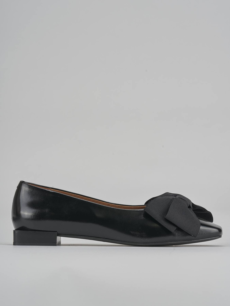 Ballerine tacco 1cm pelle nero