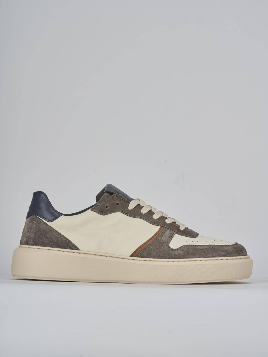 Sneakers pelle grigio