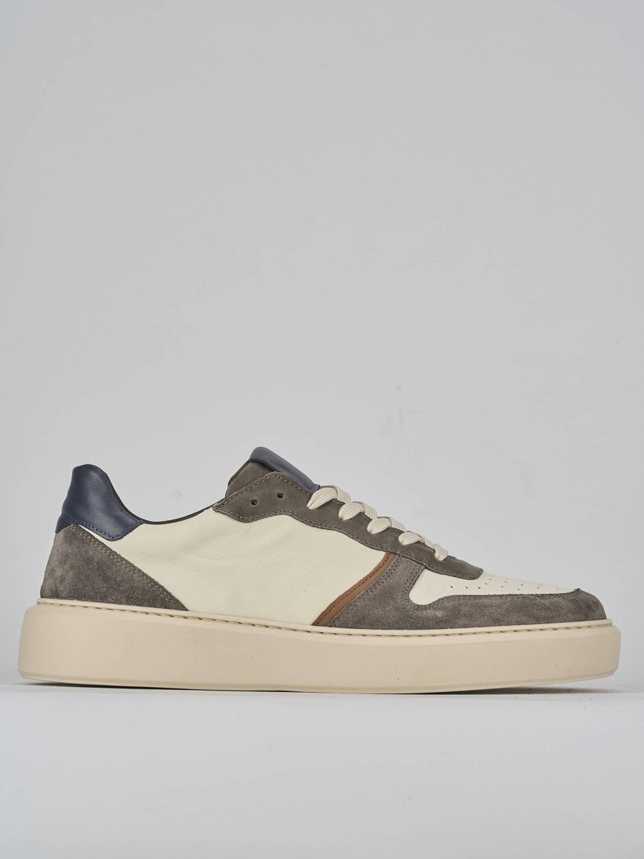 Sneakers pelle beige