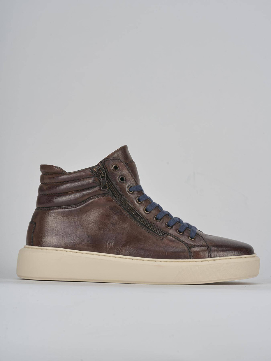 Sneakers pelle marrone