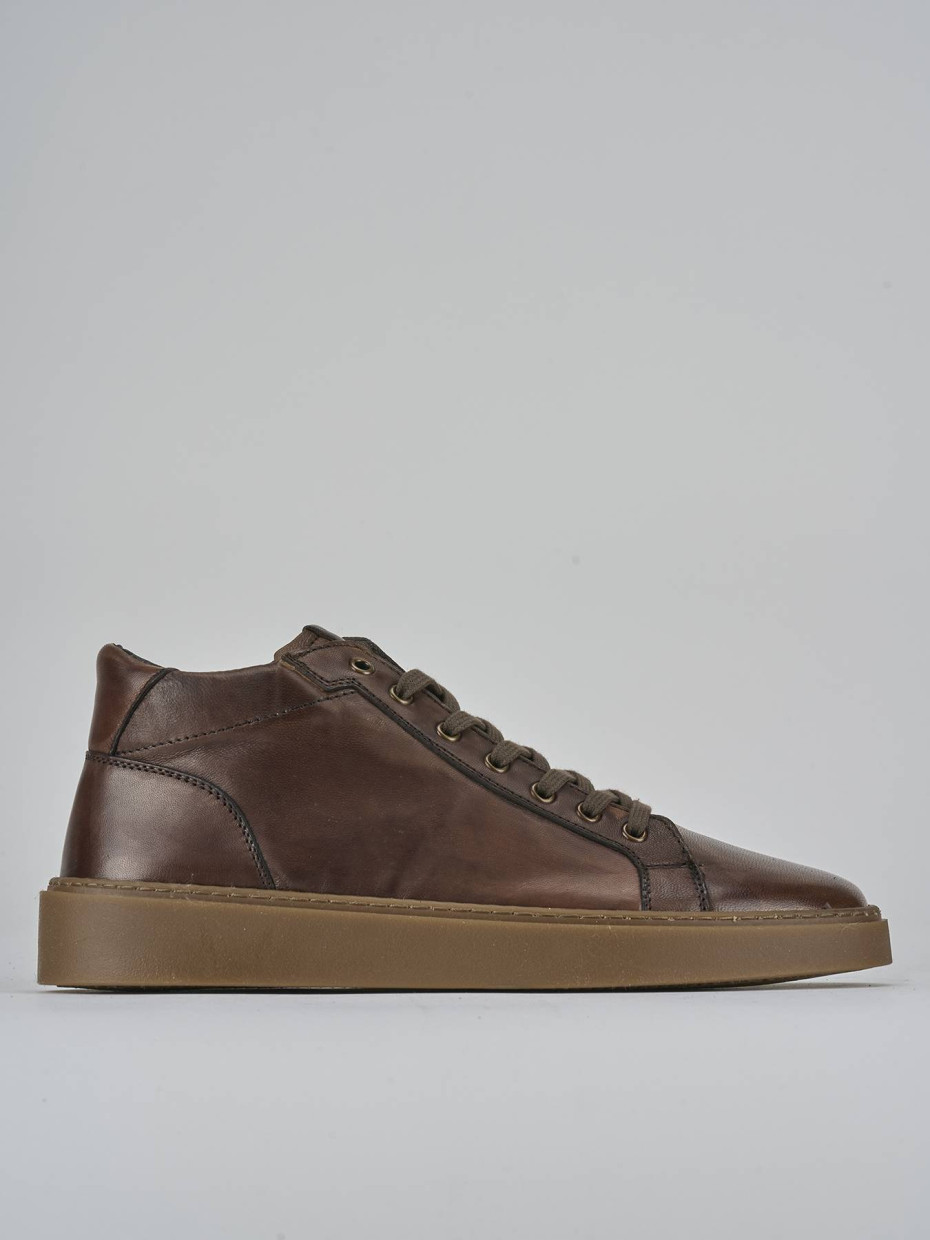 Sneakers pelle marrone