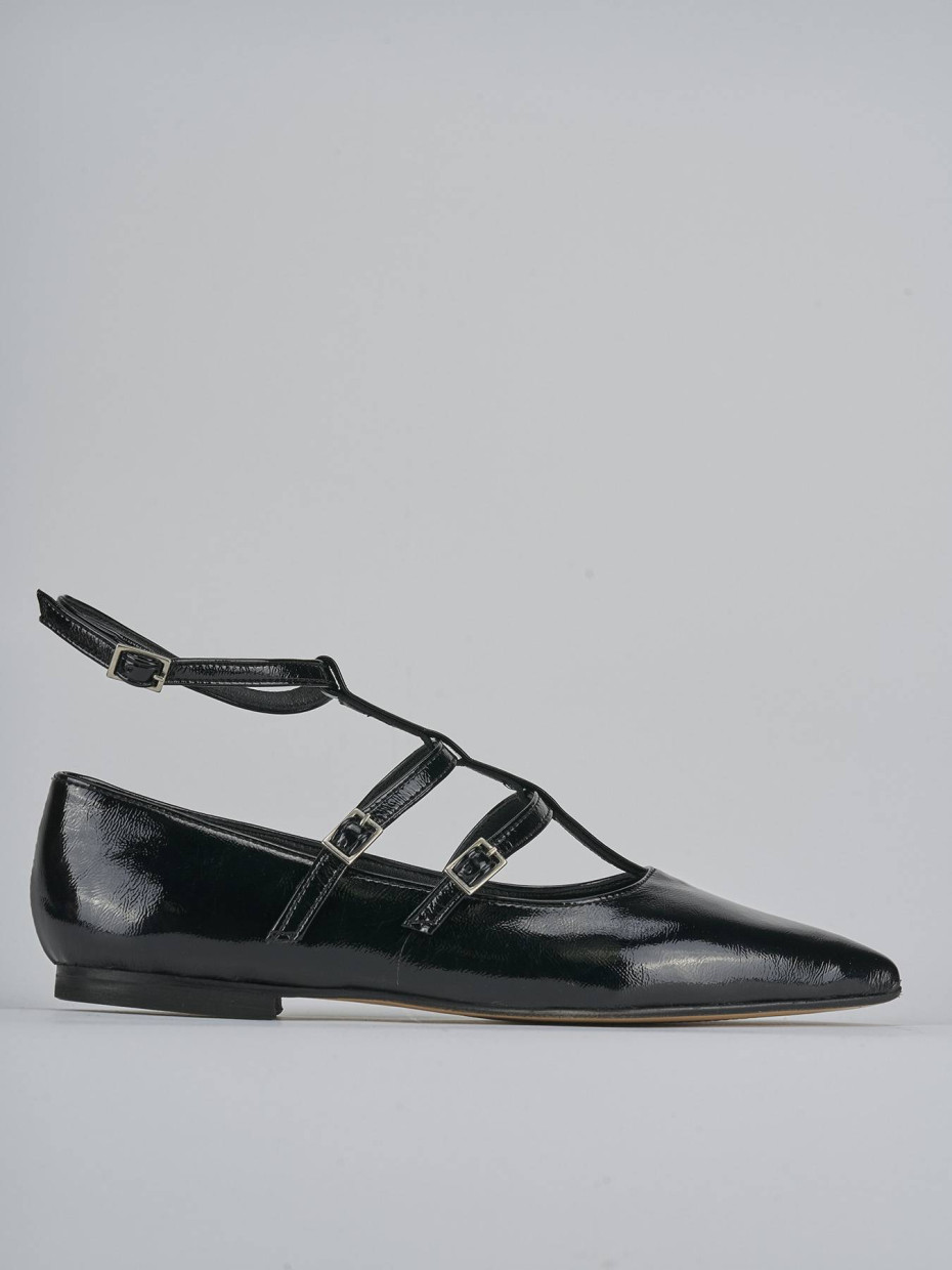 Ballerine tacco 1cm vernice nero