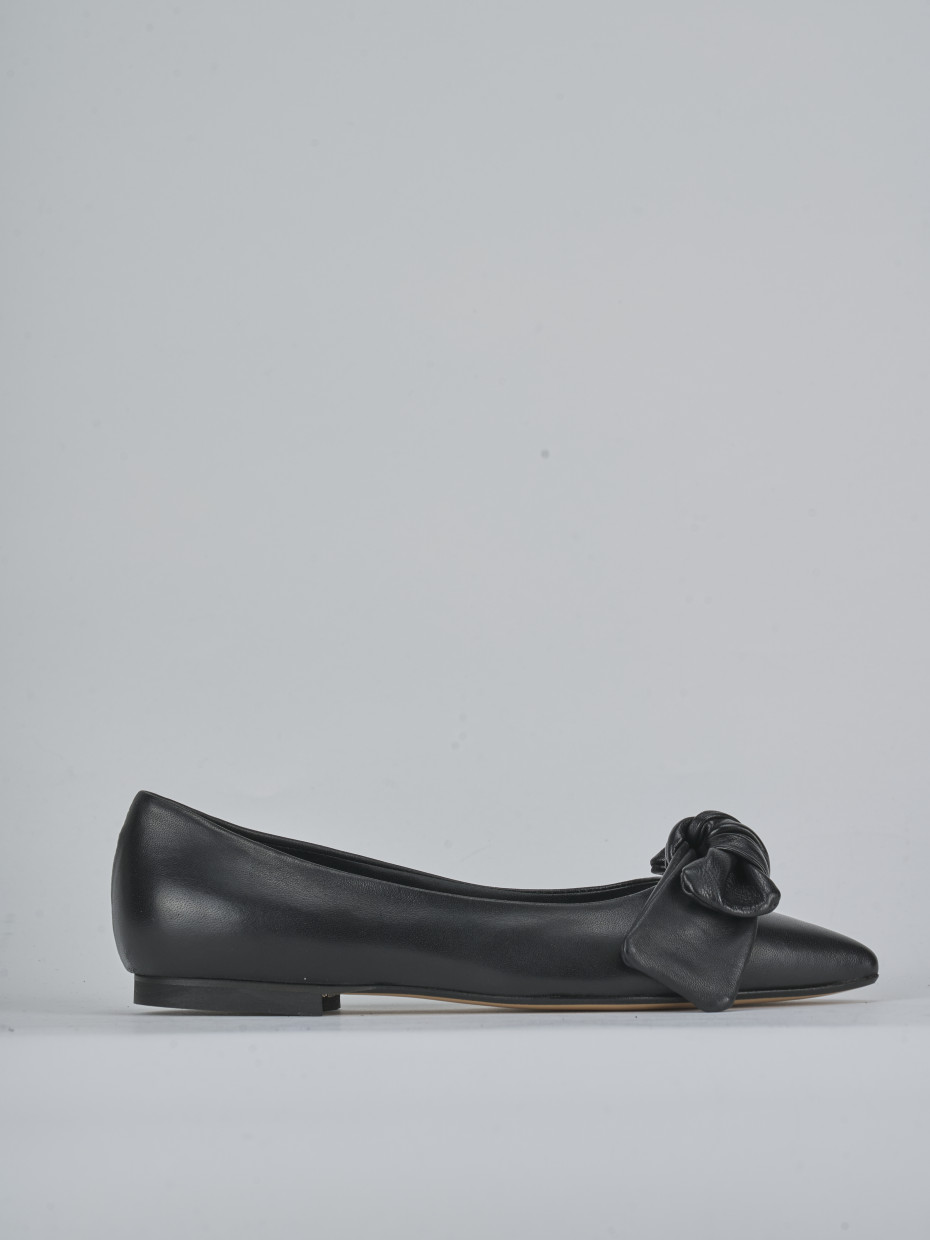 Ballerine tacco 1cm pelle nero