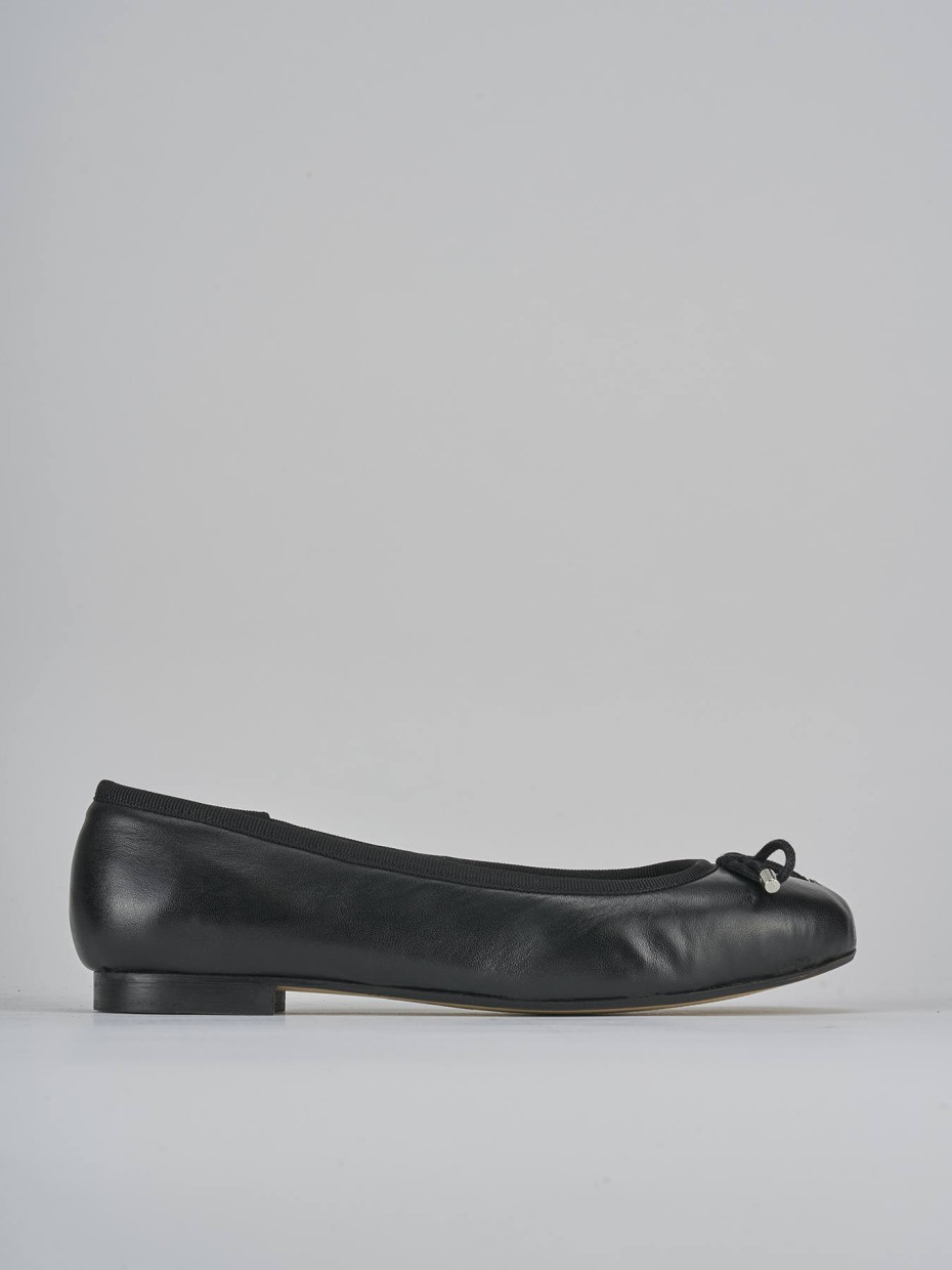 Ballerine tacco 1cm pelle nero